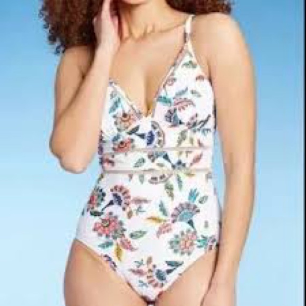 Kona Sol Multicolor Floral One Piece Swimsuit